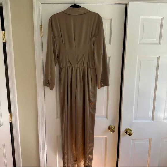 Vintage Liz Claiborne Gold Jumpsuit - Picture 7 of 10